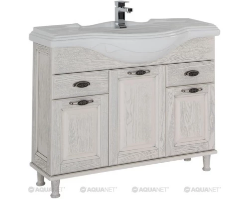 Тумба жасмин/серебро 104,5 см Aquanet Тесса 00185808