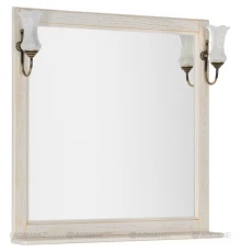 Зеркало 85,2x90,1 см жасмин/золото Aquanet Тесса 00185820