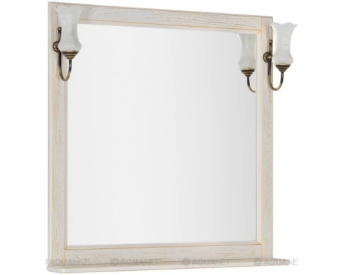 Зеркало 85,2x90,1 см жасмин/золото Aquanet Тесса 00185820