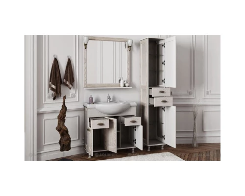 Зеркало 85,2x90,1 см жасмин/золото Aquanet Тесса 00185820