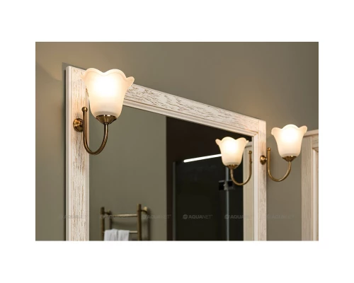 Зеркало 85,2x90,1 см жасмин/золото Aquanet Тесса 00185820