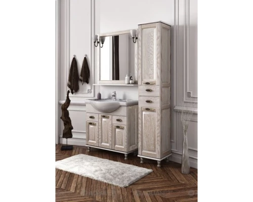 Зеркало 85,2x90,1 см жасмин/золото Aquanet Тесса 00185820