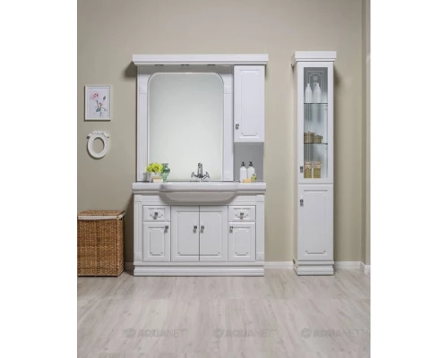 Тумба белый 122 см Aquanet Фредерика 00182009