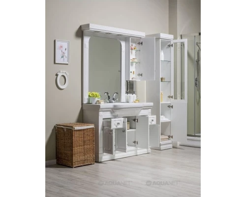 Тумба белый 122 см Aquanet Фредерика 00182009