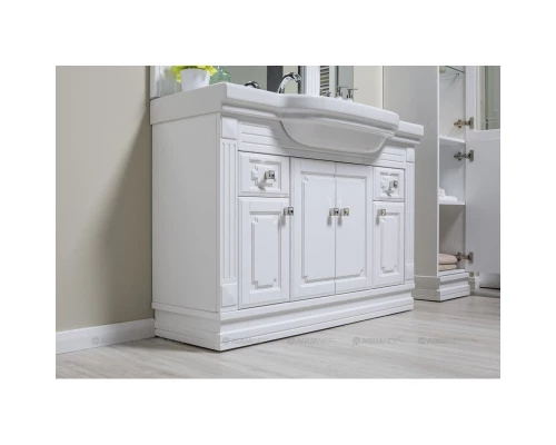 Тумба белый 122 см Aquanet Фредерика 00182009