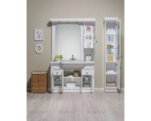 Тумба белый 122 см Aquanet Фредерика 00182009