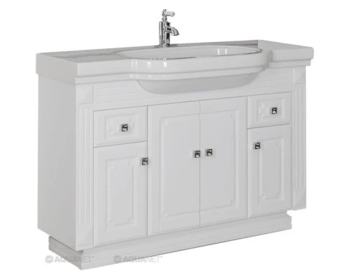 Тумба белый 122 см Aquanet Фредерика 00182009