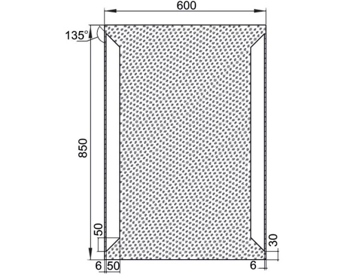 Зеркало с подсветкой 60x85 см Aquanet Сорренто 00196648