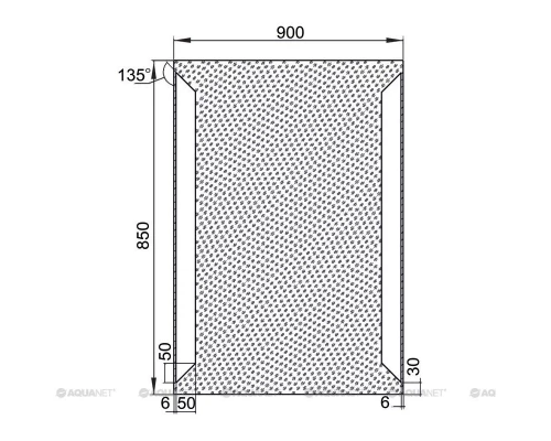 Зеркало с подсветкой 90x85 см Aquanet Сорренто 00196651