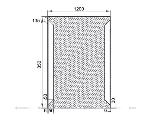 Зеркало с подсветкой 120x85 см Aquanet Сорренто 00196656