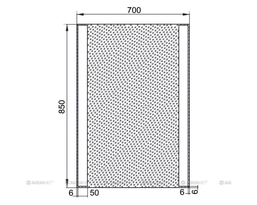 Зеркало с подсветкой 70x85 см Aquanet Форли 00196658