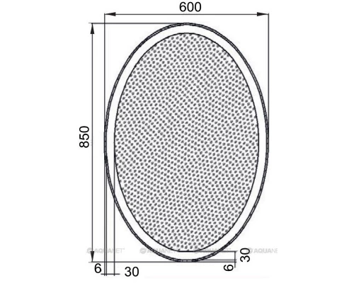 Зеркало с подсветкой 60x85 см Aquanet Комо 00196667