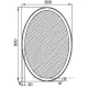 Зеркало с подсветкой 60x85 см Aquanet Комо 00196667