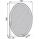 Зеркало с подсветкой 70x85 см Aquanet Комо 00196668