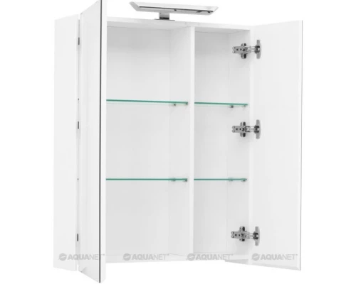 Зеркальный шкаф 70x87,3 см L белый Aquanet 00202088