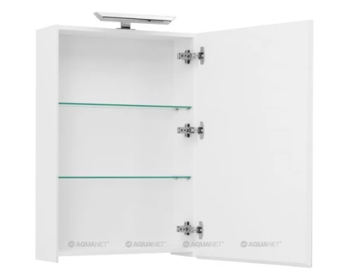 Зеркальный шкаф 60x87,3 см с белый R Aquanet Йорк 00202087