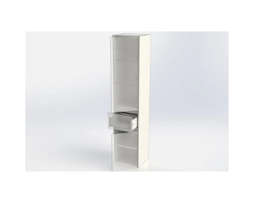 Пенал подвесной белый глянец R Aquanet Бруклин 00203966