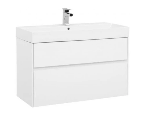 Тумба белый глянец 97,2 см Aquanet Бруклин 00203961