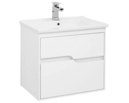 Тумба белый глянец 62 см Aquanet Модена 00198485