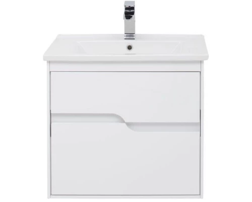 Тумба белый глянец 62 см Aquanet Модена 00198485