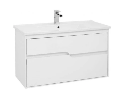 Тумба белый глянец 97 см Aquanet Модена 00198489