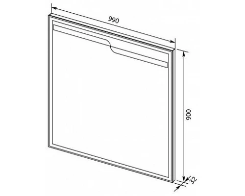 Зеркало 99x90 см Aquanet Модена 00198490