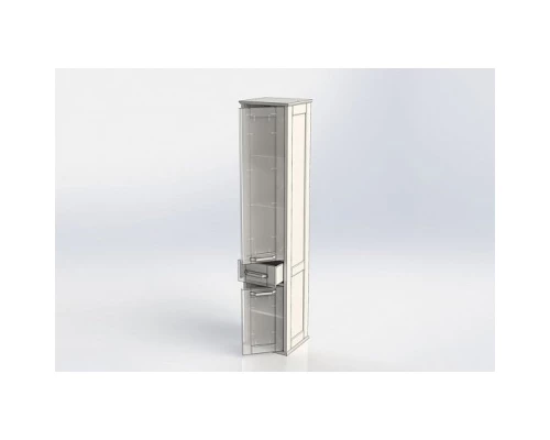 Пенал подвесной белый глянец R Aquanet Денвер 00199214