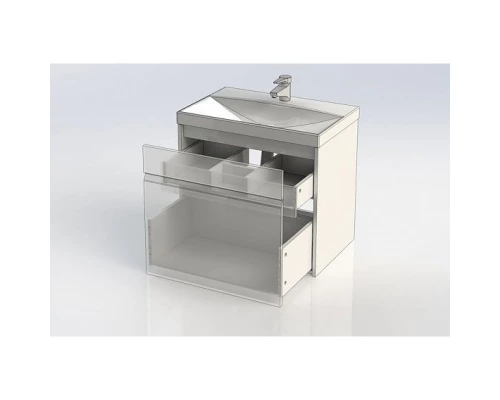 Тумба белый глянец 69 см Aquanet Палермо 00203938