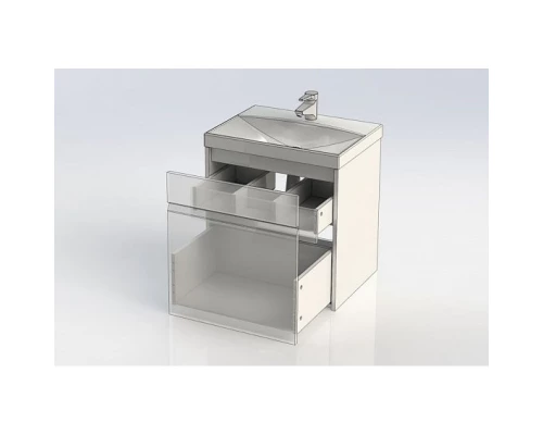 Тумба белый глянец 59 см Aquanet Палермо 00203934