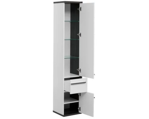 Пенал подвесной эвкалипт мистери/белый глянец R Aquanet Фостер 00202062