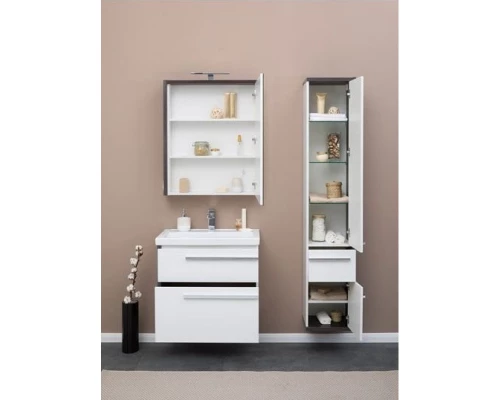 Пенал подвесной эвкалипт мистери/белый глянец R Aquanet Фостер 00202062