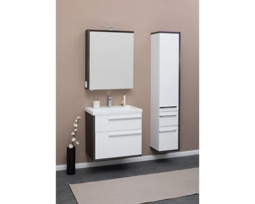 Зеркальный шкаф 69,5x85 см эвкалипт мистери/белый глянец R Aquanet Фостер 00202061