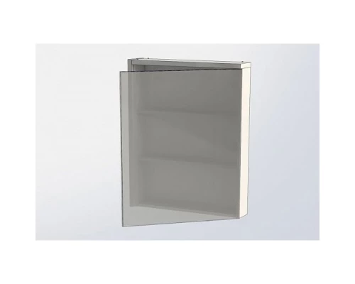 Зеркальный шкаф 69,5x85 см эвкалипт мистери/белый глянец R Aquanet Фостер 00202061