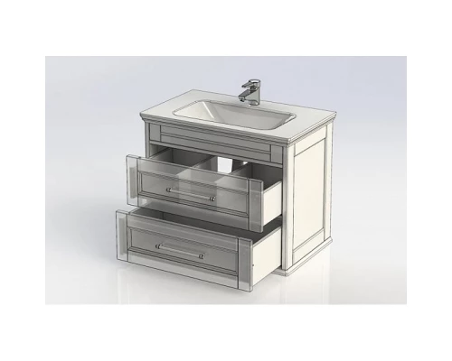 Тумба белый ясень 77 см Aquanet Бостон 00206551