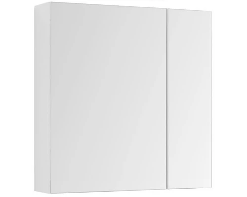 Зеркальный шкаф 85x87,3 см белый глянец L Aquanet Йорк 00202089