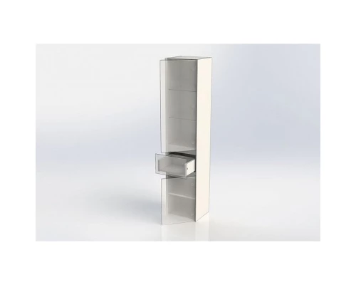 Пенал подвесной белый глянец R Aquanet Йорк 00202095