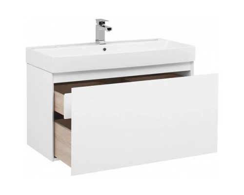 Тумба белый глянец 97,2 см Aquanet Йорк 00202091