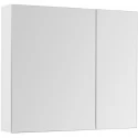 Зеркальный шкаф 100x87,3 см белый глянец L Aquanet Йорк 00202090