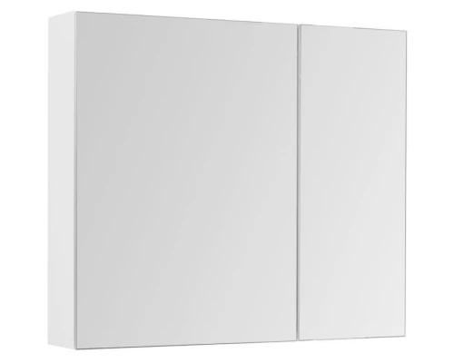 Зеркальный шкаф 100x87,3 см белый глянец L Aquanet Йорк 00202090