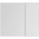 Зеркальный шкаф 100x87,3 см белый глянец L Aquanet Йорк 00202090