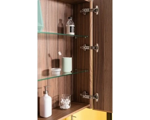 Зеркальный шкаф 60x87,3 см орех R Aquanet Нью-Йорк 00203951