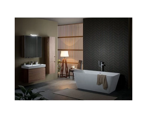 Зеркальный шкаф 85x87,3 см орех L Aquanet Нью-Йорк 00203954