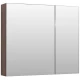 Зеркальный шкаф 100x87,3 см орех L Aquanet Нью-Йорк 00203955