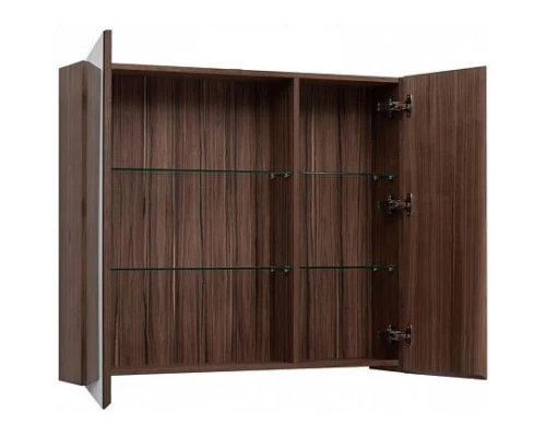 Зеркальный шкаф 100x87,3 см орех L Aquanet Нью-Йорк 00203955