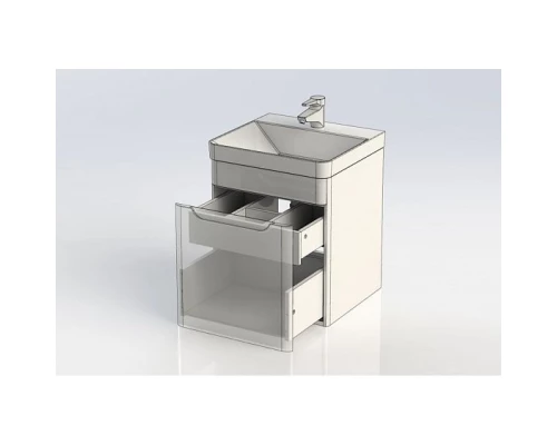 Тумба белый глянец 48,8 см Aquanet София 00201745