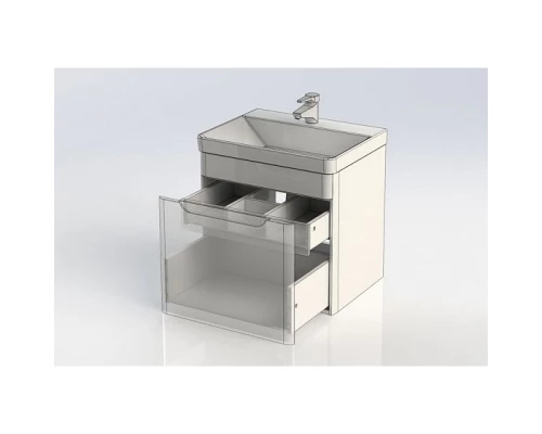 Тумба белый глянец 59 см Aquanet София 00196956