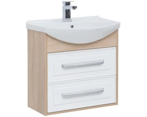 Тумба белый глянец/дуб сонома 62,2 см Aquanet Остин 00200910