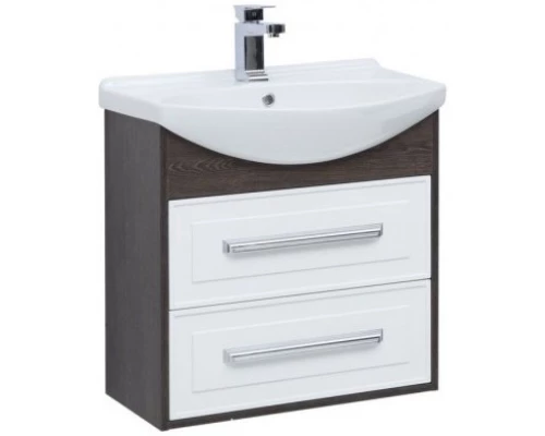 Тумба белый глянец/дуб кантербери 62,2 см Aquanet Остин 00201722