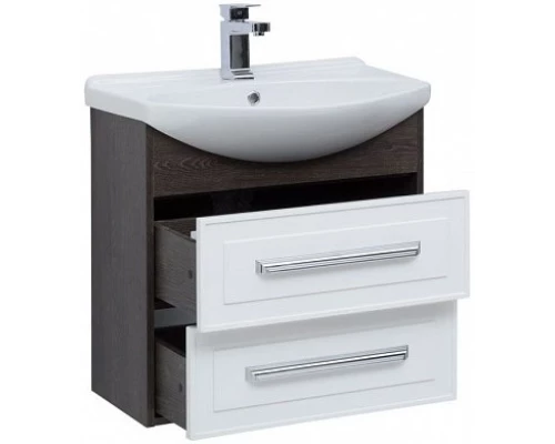 Тумба белый глянец/дуб кантербери 62,2 см Aquanet Остин 00201722