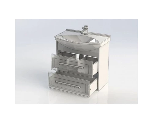 Тумба белый глянец/дуб кантербери 62,2 см Aquanet Остин 00201722